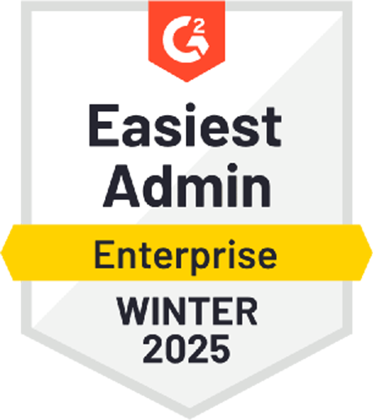 G2 Easiest Admin Enterprise Invierno 2025