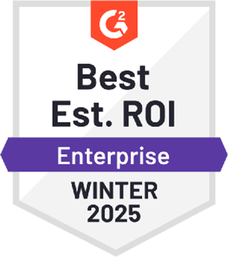 G2 Best ROI Enterpriser Invierno 2025