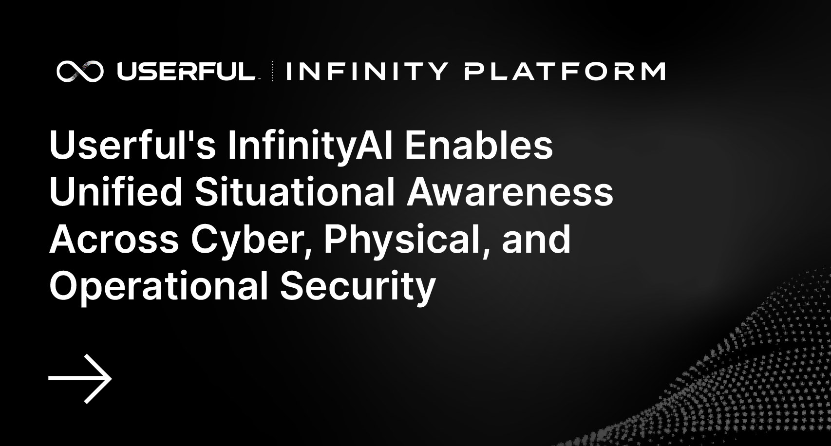 Userful InfinityAI permite una visión global de la situación en materia de seguridad cibernética, física y operativa...