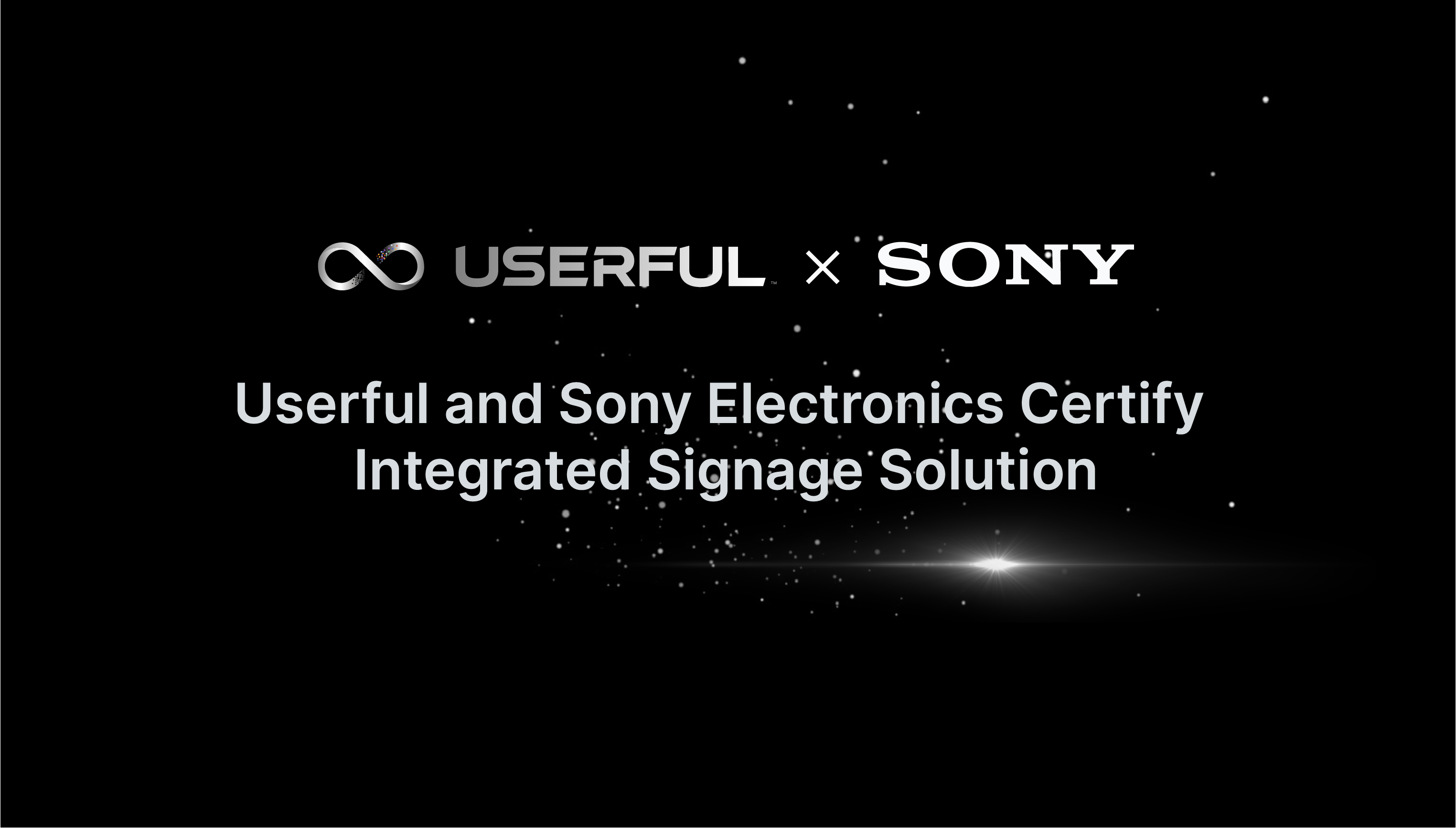 Userful y Sony Electronics certifican su solución de señalización integrada
